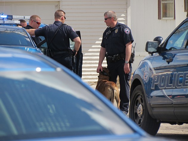 Casper Police on the scene Thursday
