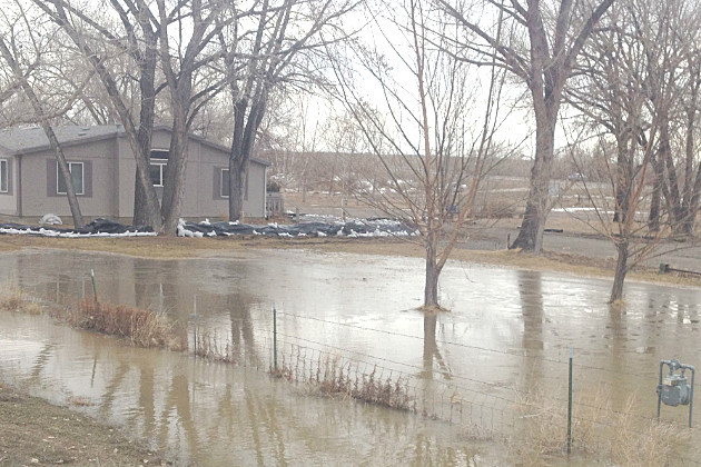 Manderson Flood Flooding in Big Horn County, March