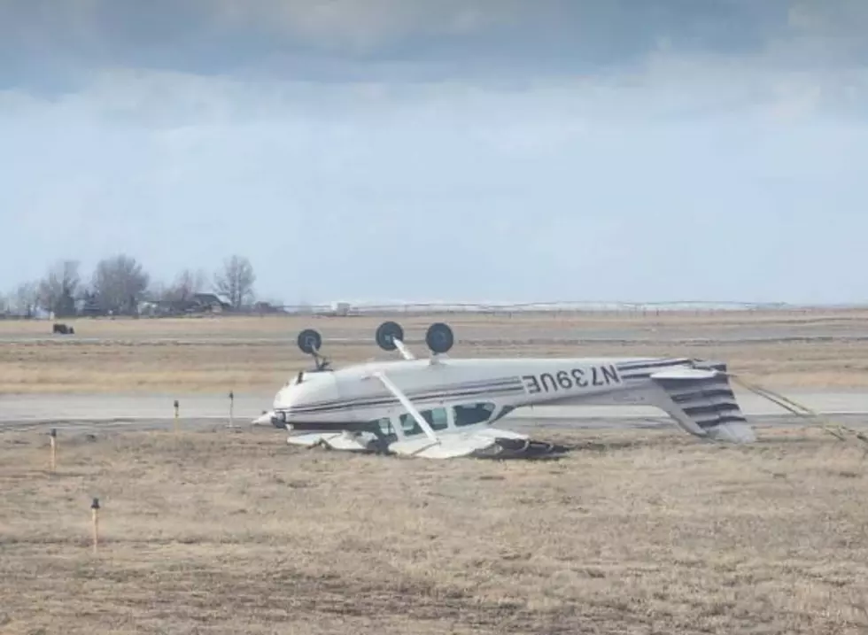 Wind Flips Plane at Natrona County Airport